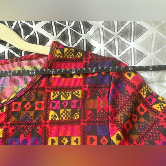 VINTAGE Alberta Ferretti MIX PRINT Long Sleeve MAXI DRESS “ GRUNGE VIBE” - Picture 4 of 11